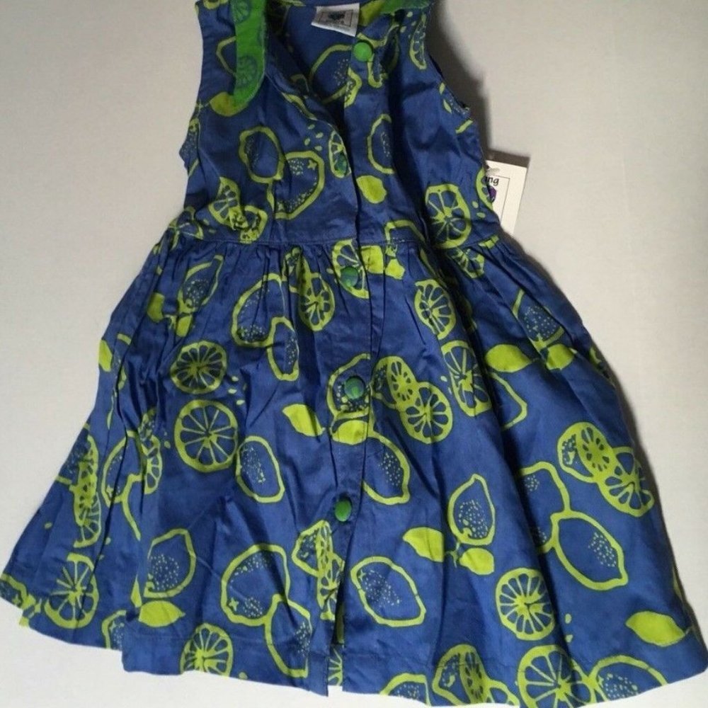 Young Colors Boutique 2T Sun Dress Girls Limeade